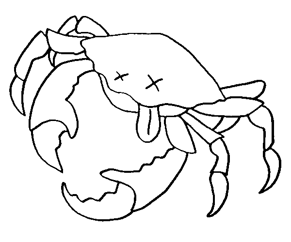 Malvorlage: Krabbe (Tiere) #4721 - Kostenlose Malvorlagen zum Ausdrucken