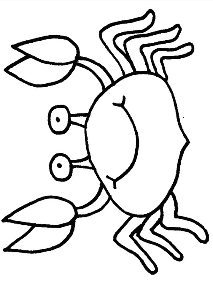 Malvorlage: Krabbe (Tiere) #4731 - Kostenlose Malvorlagen zum Ausdrucken