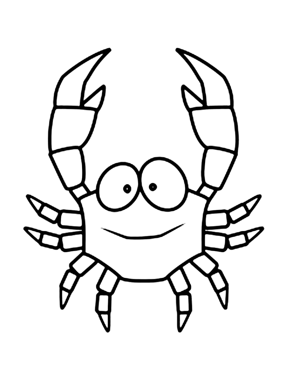 Malvorlage: Krabbe (Tiere) #4752 - Kostenlose Malvorlagen zum Ausdrucken