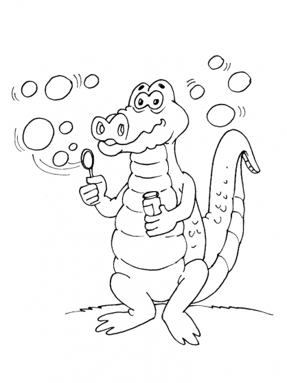 Malvorlage: Krokodil (Tiere) #4881 - Kostenlose Malvorlagen zum Ausdrucken