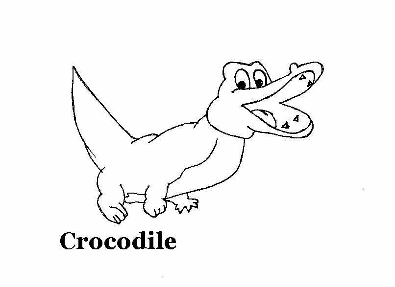 Malvorlage: Krokodil (Tiere) #4933 - Kostenlose Malvorlagen zum Ausdrucken