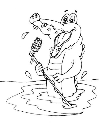 Malvorlage: Krokodil (Tiere) #4946 - Kostenlose Malvorlagen zum Ausdrucken