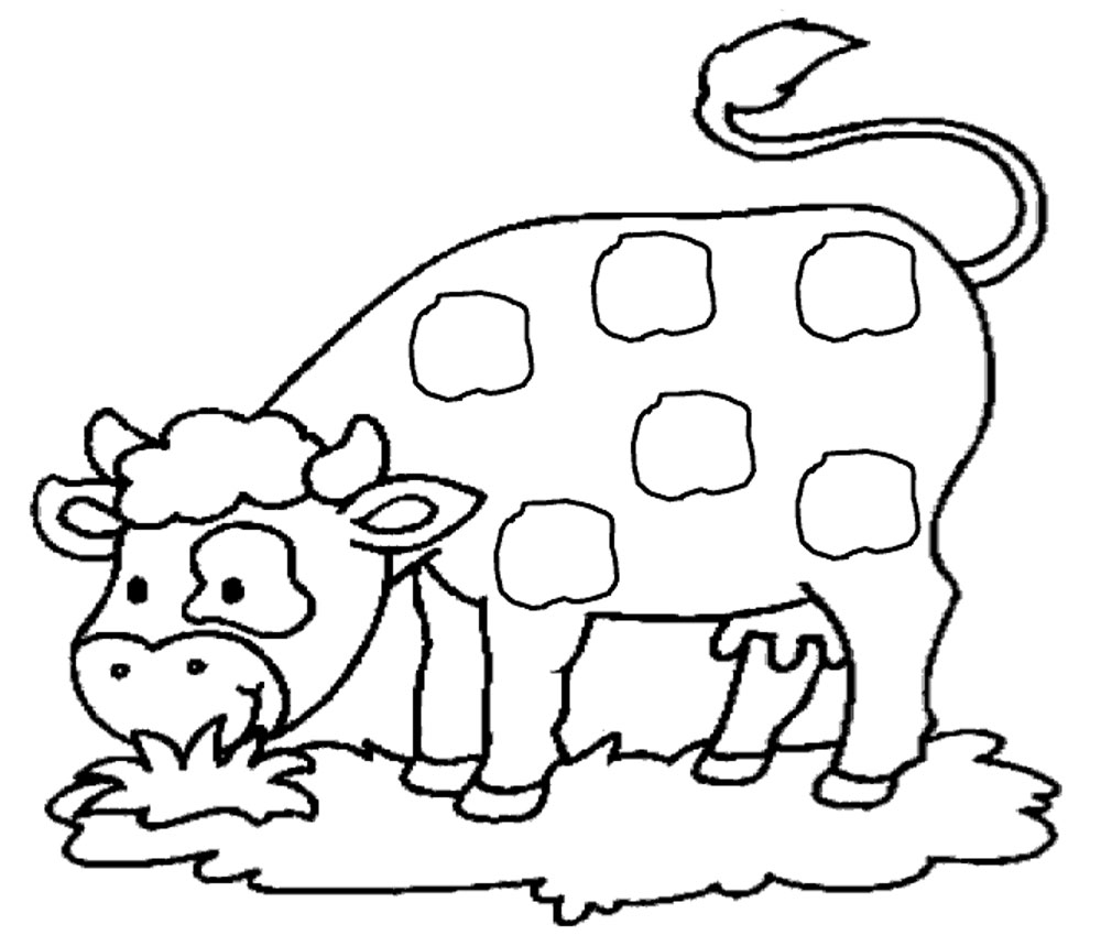 Malvorlage: Kuh (Tiere) #13193 - Kostenlose Malvorlagen zum Ausdrucken