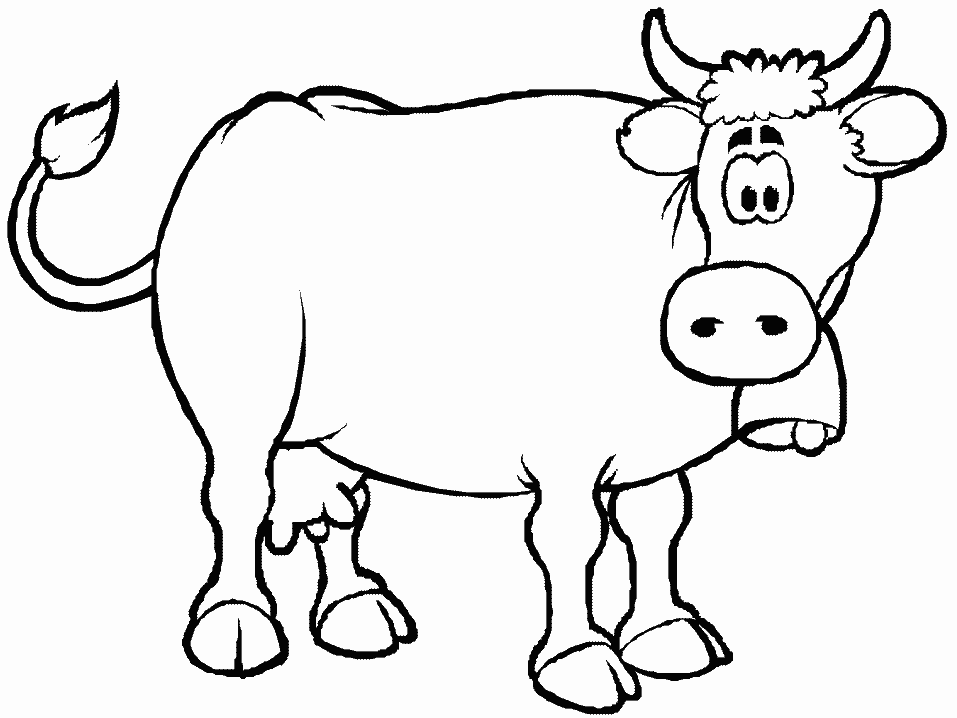 Malvorlage: Kuh (Tiere) #13206 - Kostenlose Malvorlagen zum Ausdrucken