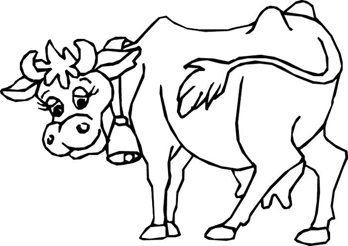 Malvorlage: Kuh (Tiere) #13215 - Kostenlose Malvorlagen zum Ausdrucken