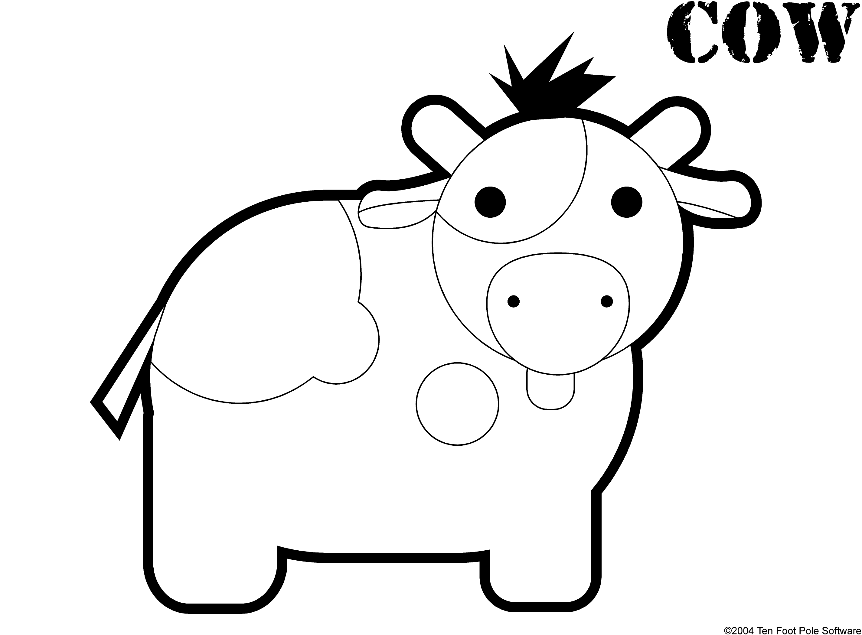 Malvorlage: Kuh (Tiere) #13218 - Kostenlose Malvorlagen zum Ausdrucken
