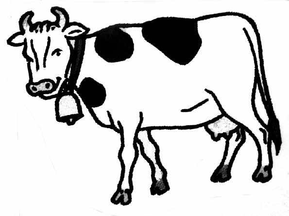 Malvorlage: Kuh (Tiere) #13219 - Kostenlose Malvorlagen zum Ausdrucken