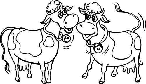 Malvorlage: Kuh (Tiere) #13222 - Kostenlose Malvorlagen zum Ausdrucken