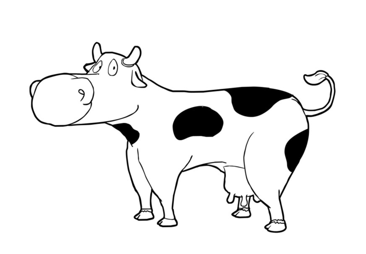 Malvorlage: Kuh (Tiere) #13226 - Kostenlose Malvorlagen zum Ausdrucken