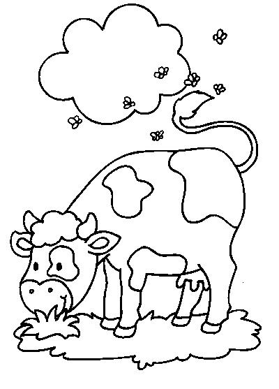 Malvorlage: Kuh (Tiere) #13231 - Kostenlose Malvorlagen zum Ausdrucken