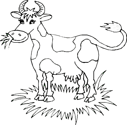 Malvorlage: Kuh (Tiere) #13233 - Kostenlose Malvorlagen zum Ausdrucken
