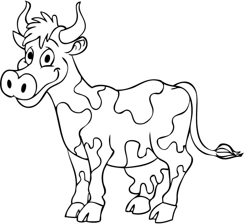 Malvorlage: Kuh (Tiere) #13286 - Kostenlose Malvorlagen zum Ausdrucken