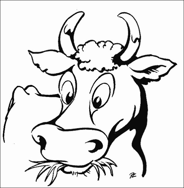 Malvorlage: Kuh (Tiere) #13290 - Kostenlose Malvorlagen zum Ausdrucken