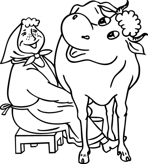 Malvorlage: Kuh (Tiere) #13297 - Kostenlose Malvorlagen zum Ausdrucken