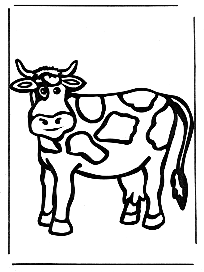 Malvorlage: Kuh (Tiere) #13321 - Kostenlose Malvorlagen zum Ausdrucken