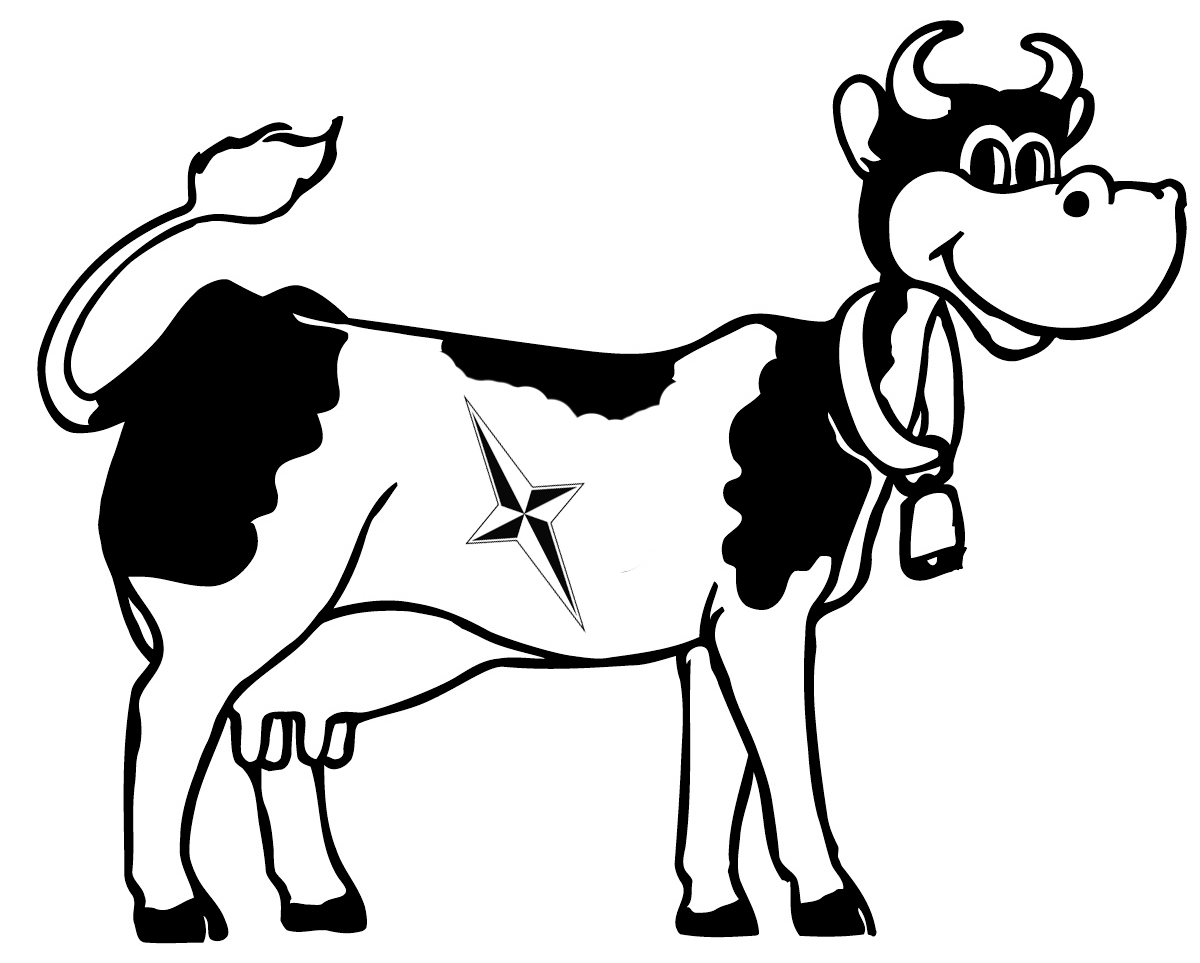 Malvorlage: Kuh (Tiere) #13354 - Kostenlose Malvorlagen zum Ausdrucken
