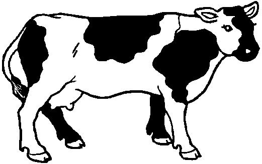 Malvorlage: Kuh (Tiere) #13355 - Kostenlose Malvorlagen zum Ausdrucken