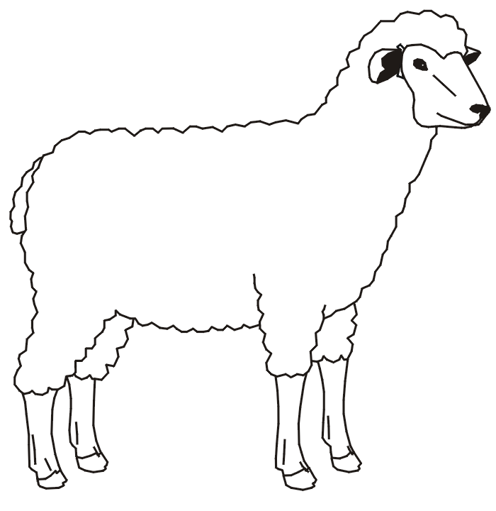 Malvorlage: Lamm (Tiere) #222 - Kostenlose Malvorlagen zum Ausdrucken