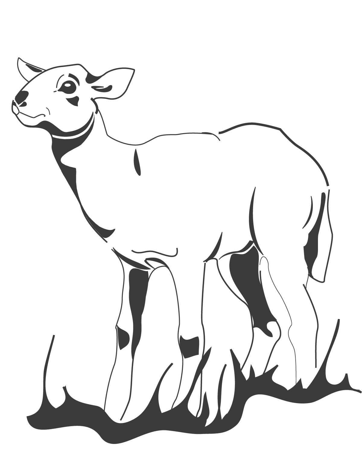 Malvorlage: Lamm (Tiere) #245 - Kostenlose Malvorlagen zum Ausdrucken
