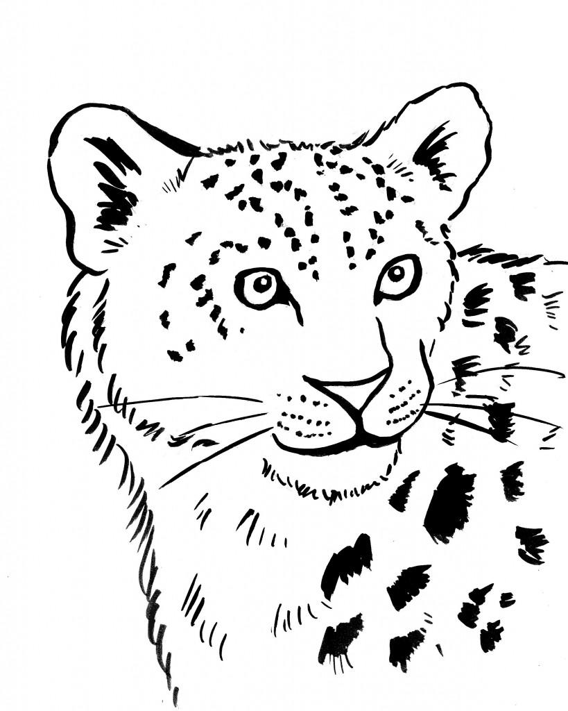 Malvorlage: Leopard (Tiere) #9742 - Kostenlose Malvorlagen zum Ausdrucken