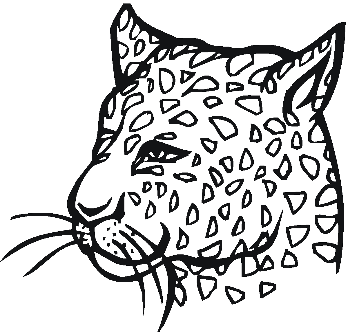 Malvorlage: Leopard (Tiere) #9751 - Kostenlose Malvorlagen zum Ausdrucken