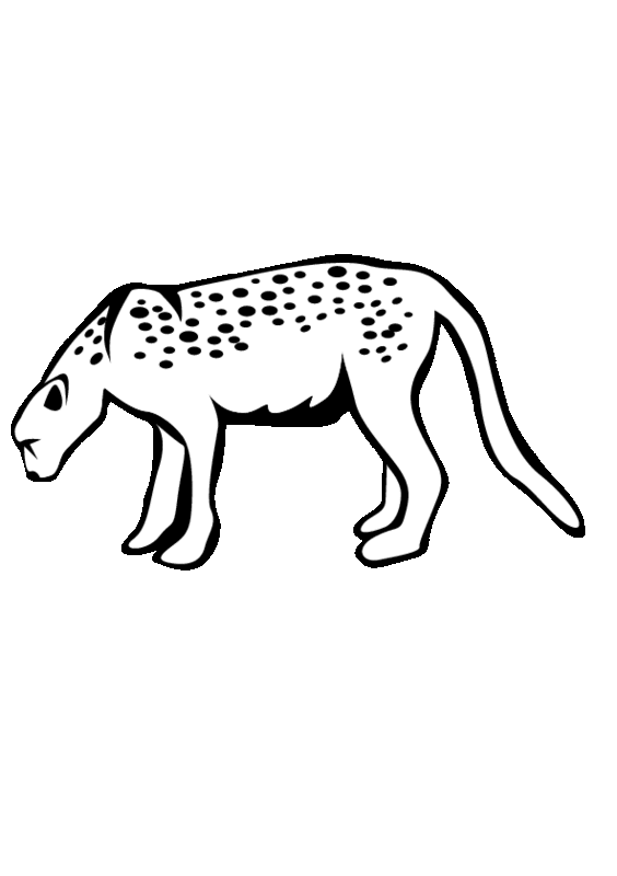 Malvorlage: Leopard (Tiere) #9839 - Kostenlose Malvorlagen zum Ausdrucken