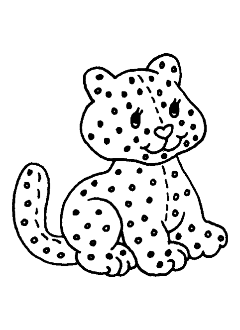 Malvorlage: Leopard (Tiere) #9862 - Kostenlose Malvorlagen zum Ausdrucken