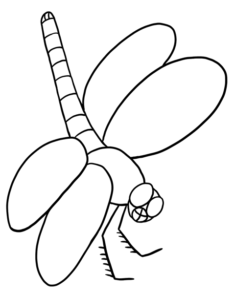 Malvorlage: Libelle (Tiere) #9937 - Kostenlose Malvorlagen zum Ausdrucken