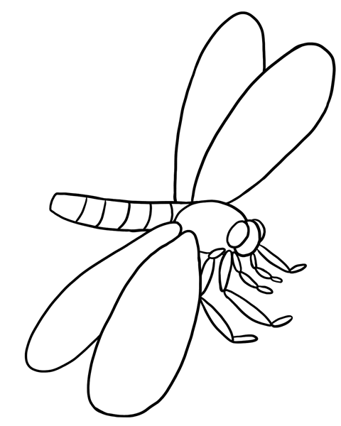 Malvorlage: Libelle (Tiere) #9953 - Kostenlose Malvorlagen zum Ausdrucken