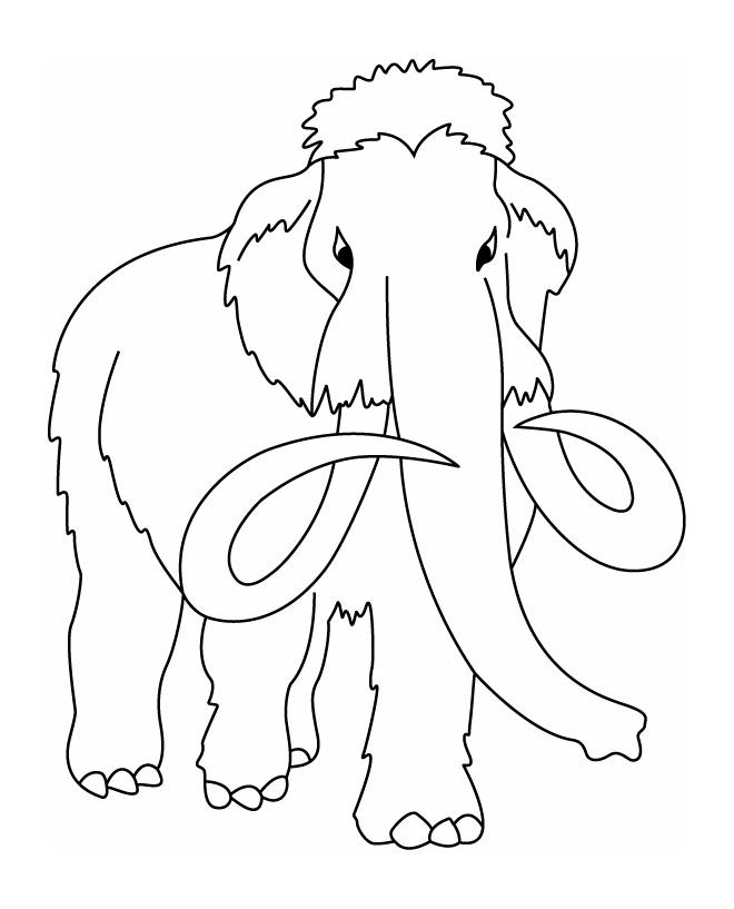 Malvorlage: Mammut (Tiere) #19200 - Kostenlose Malvorlagen zum Ausdrucken