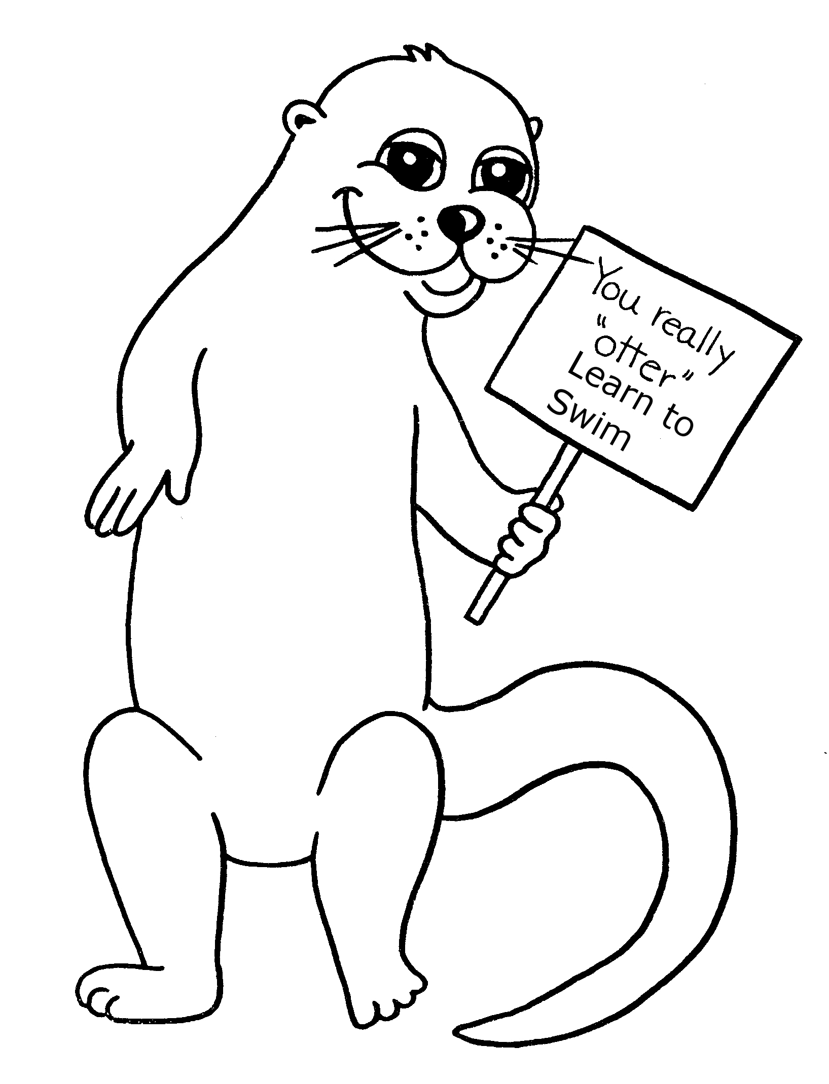 Malvorlage: Otter (Tiere) #10697 - Kostenlose Malvorlagen zum Ausdrucken