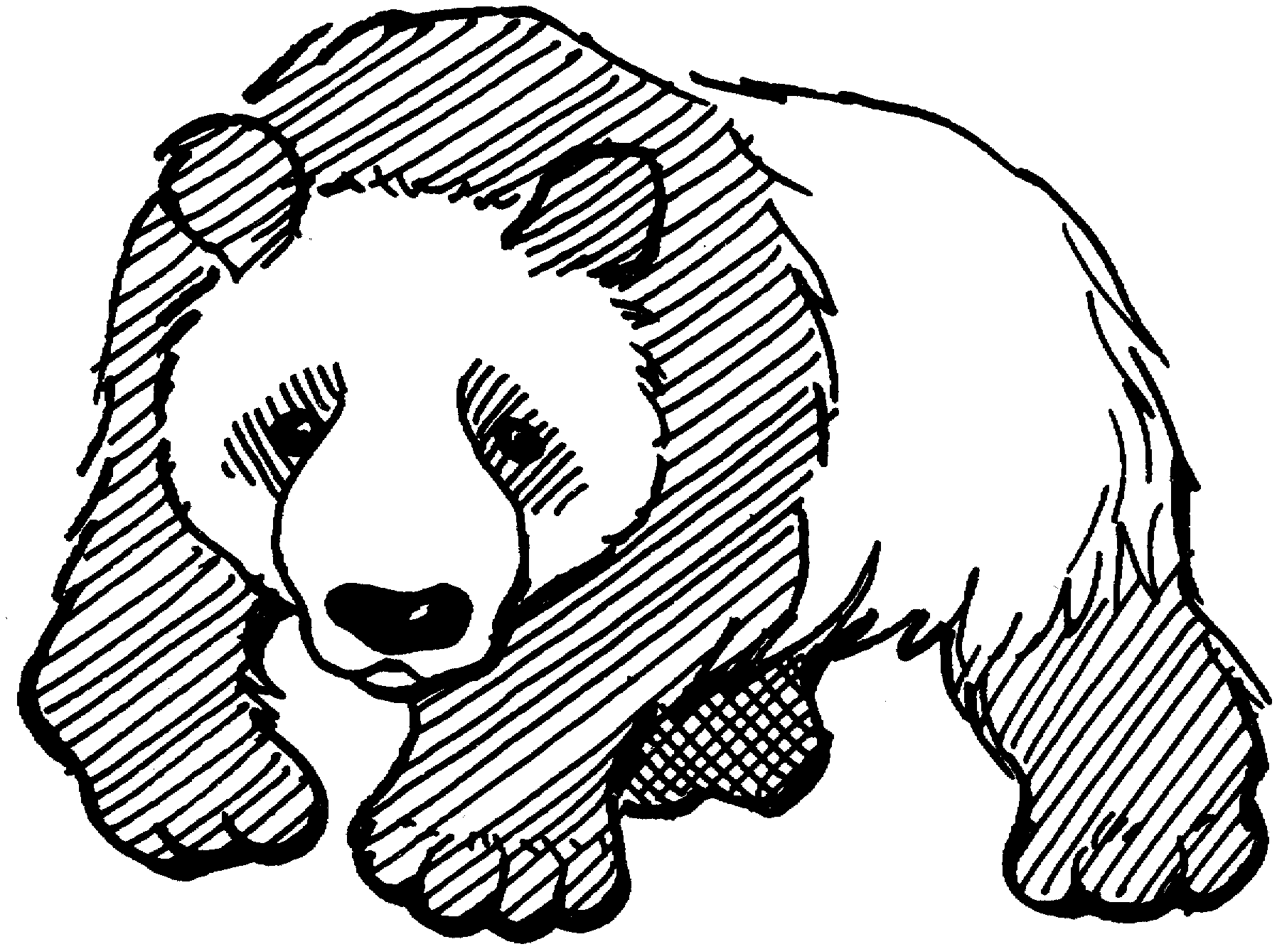 Malvorlage: Panda (Tiere) #12462 - Kostenlose Malvorlagen zum Ausdrucken