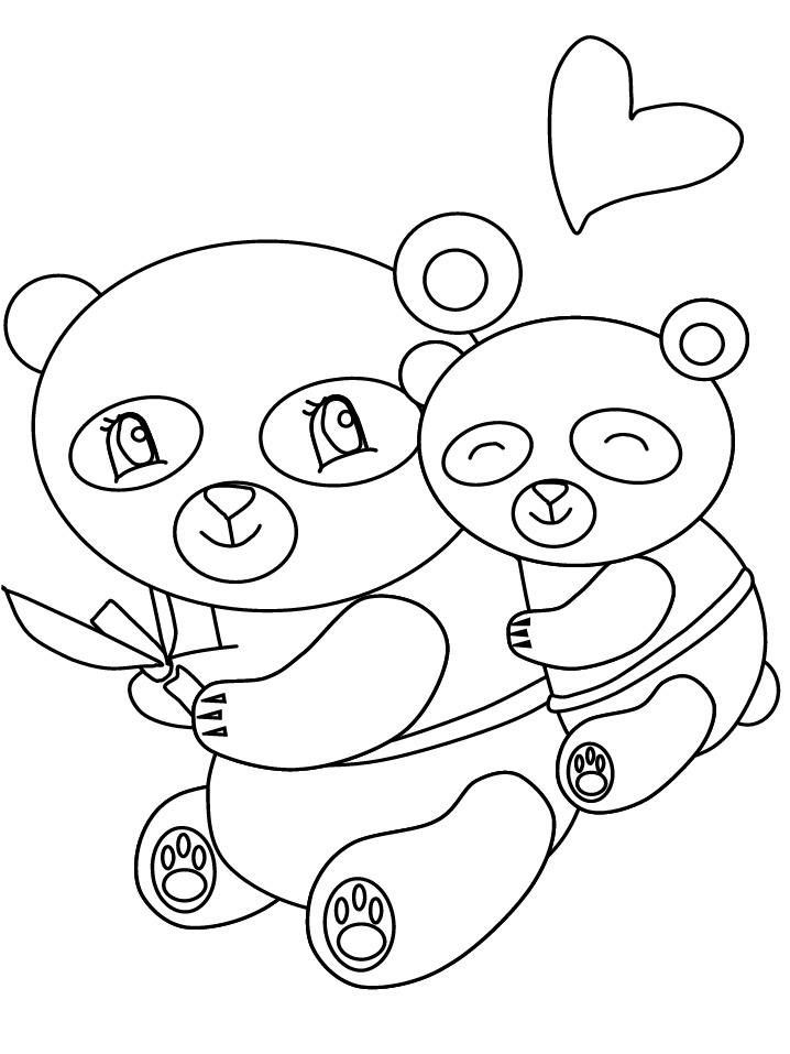Malvorlage: Panda (Tiere) #12520 - Kostenlose Malvorlagen zum Ausdrucken