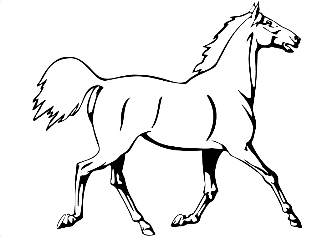 Malvorlage: Pferd (Tiere) #2182 - Kostenlose Malvorlagen zum Ausdrucken
