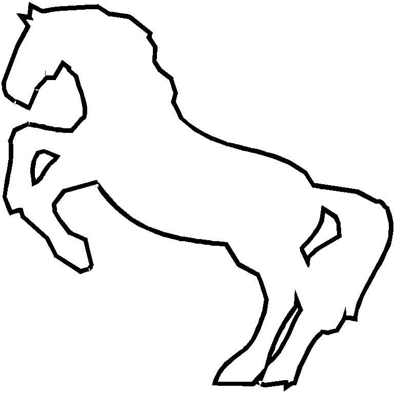 Malvorlage: Pferd (Tiere) #2201 - Kostenlose Malvorlagen zum Ausdrucken