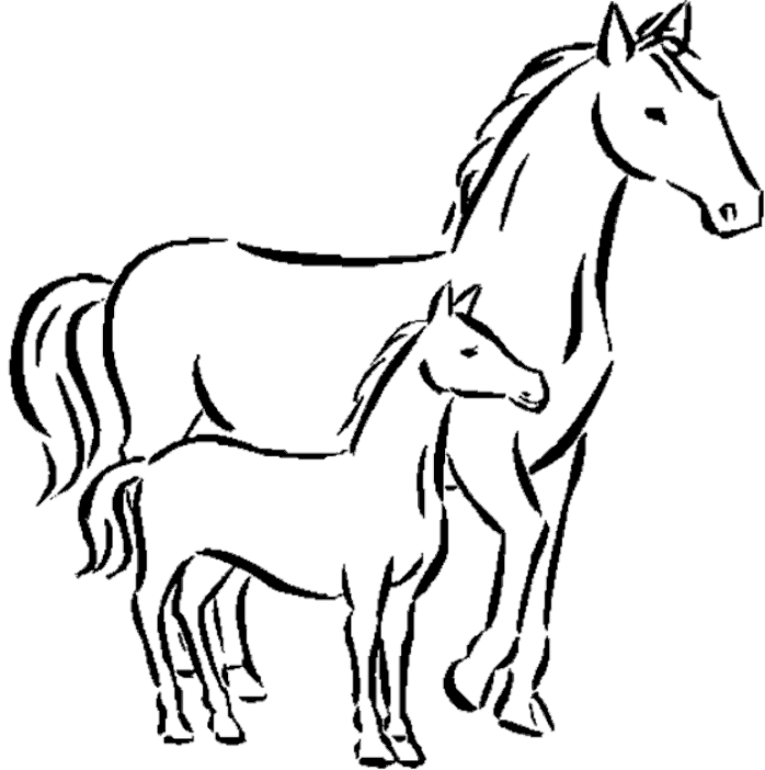 Malvorlage: Pferd (Tiere) #2208 - Kostenlose Malvorlagen zum Ausdrucken
