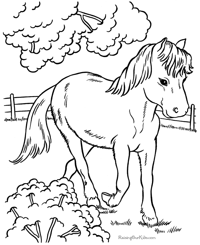 Malvorlage: Pferd (Tiere) #2212 - Kostenlose Malvorlagen zum Ausdrucken