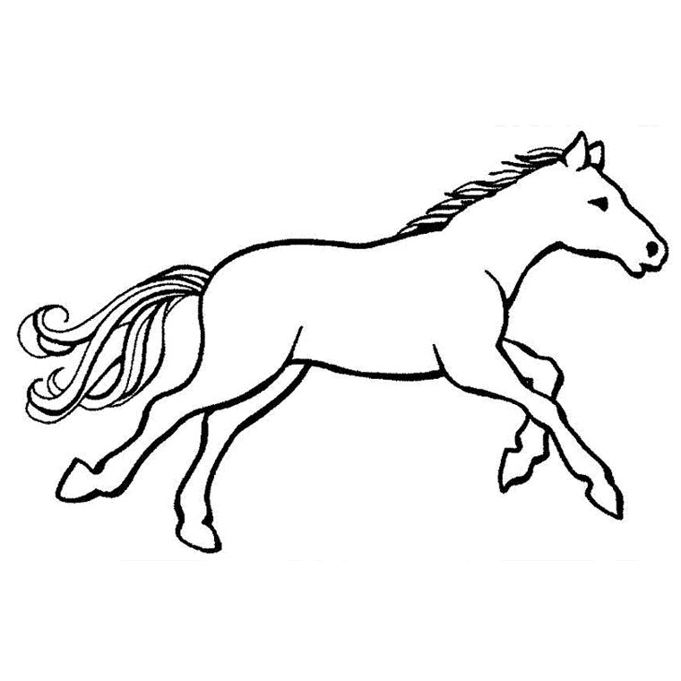 Malvorlage: Pferd (Tiere) #2213 - Kostenlose Malvorlagen zum Ausdrucken