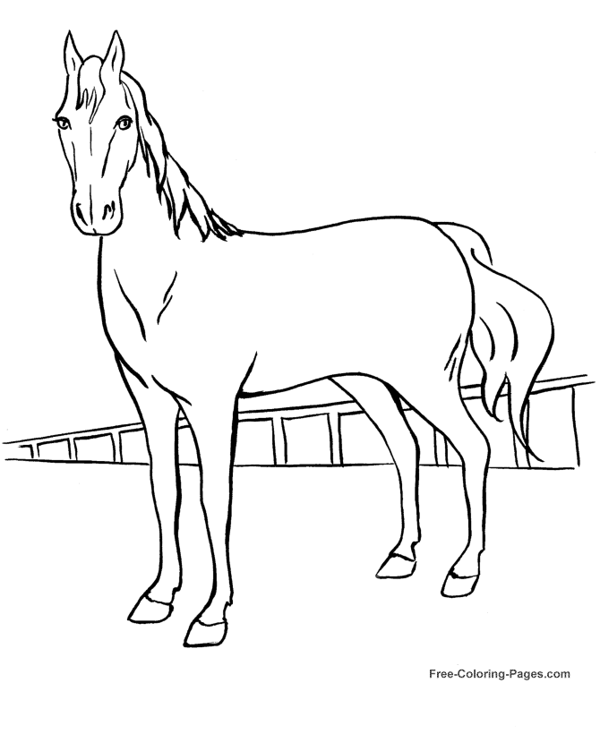 Malvorlage: Pferd (Tiere) #2231 - Kostenlose Malvorlagen zum Ausdrucken