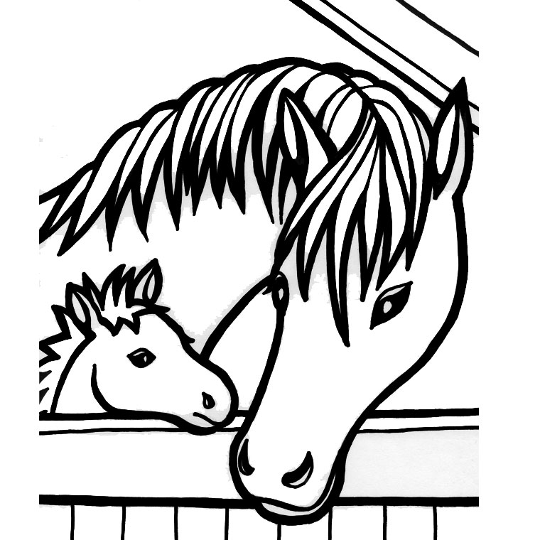 Malvorlage: Pferd (Tiere) #2268 - Kostenlose Malvorlagen zum Ausdrucken