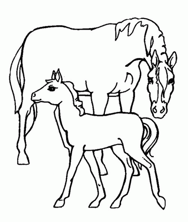 Malvorlage: Pferd (Tiere) #2290 - Kostenlose Malvorlagen zum Ausdrucken