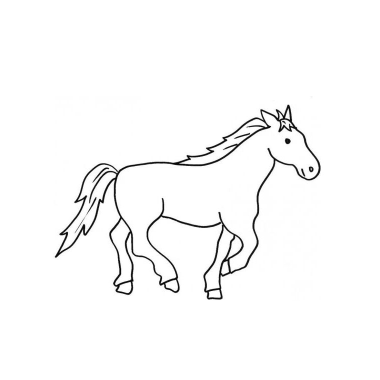 Malvorlage: Pferd (Tiere) #2333 - Kostenlose Malvorlagen zum Ausdrucken