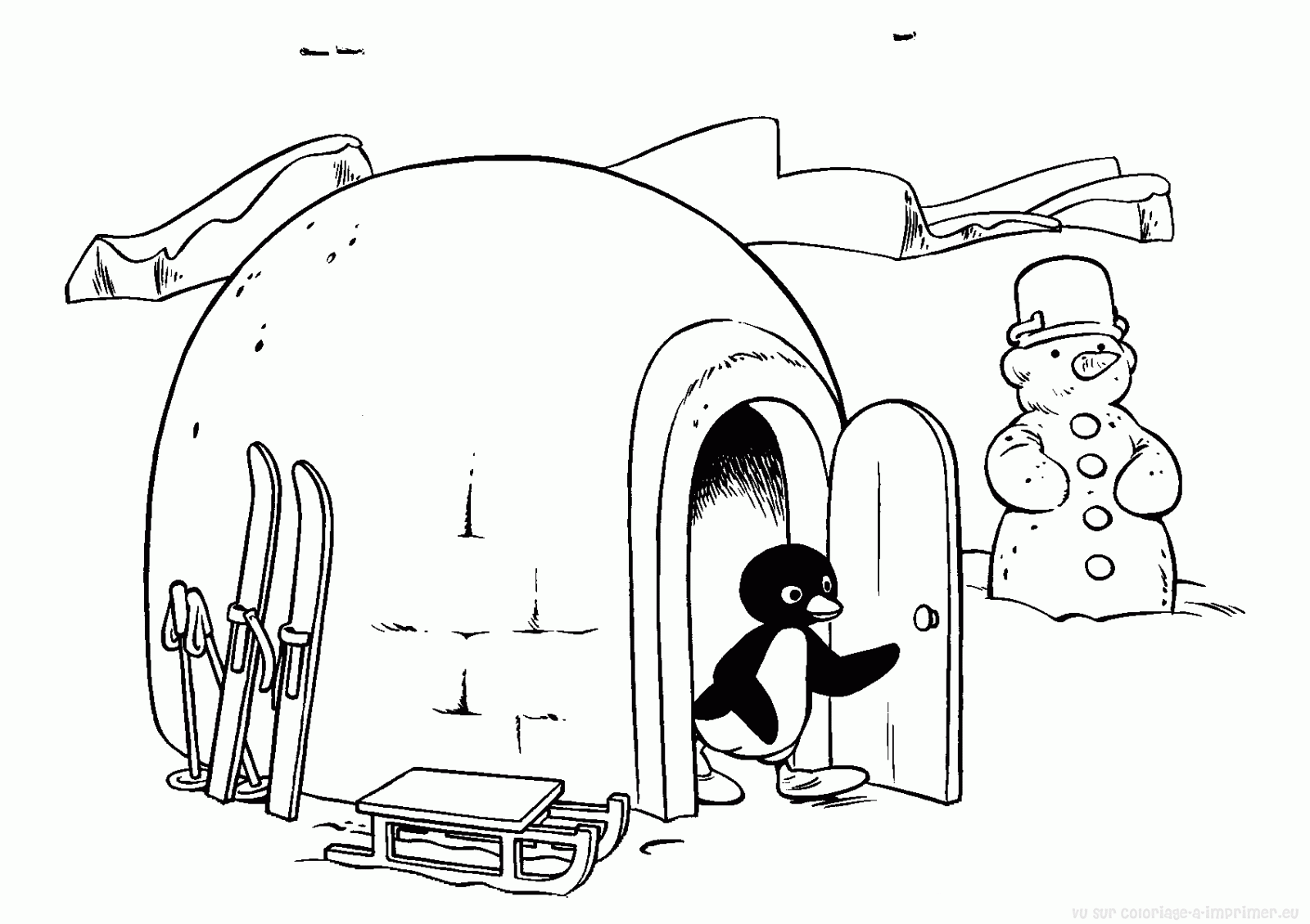Malvorlage: Pinguin (Tiere) #16990 - Kostenlose Malvorlagen zum Ausdrucken