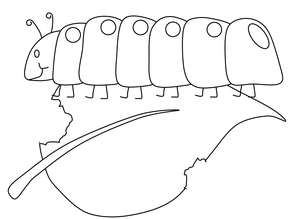 Malvorlage: Raupe (Tiere) #18421 - Kostenlose Malvorlagen zum Ausdrucken