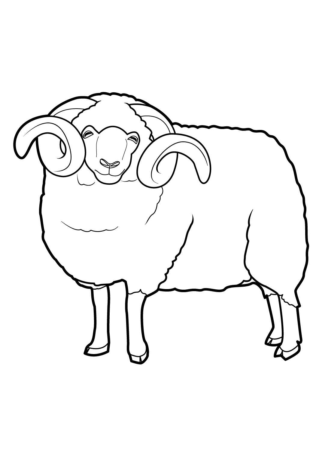 Malvorlage: Schaf (Tiere) #11401 - Kostenlose Malvorlagen zum Ausdrucken