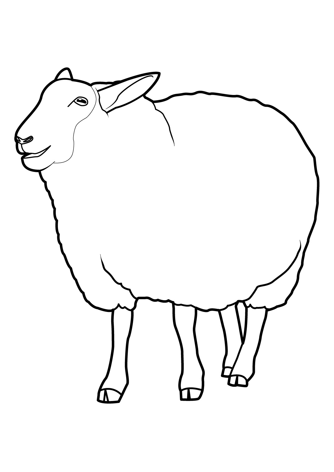 Malvorlage: Schaf (Tiere) #11404 - Kostenlose Malvorlagen zum Ausdrucken