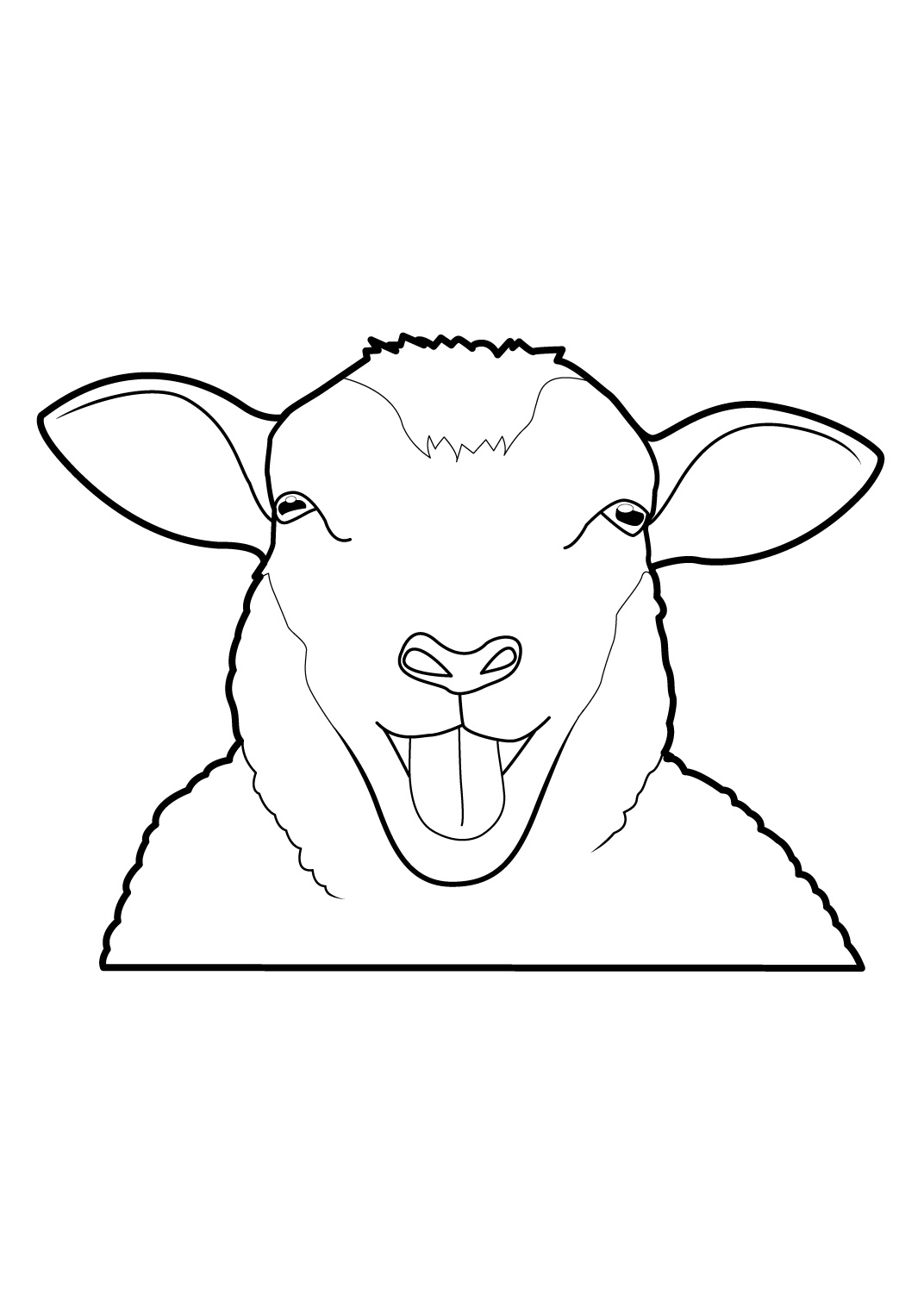 Malvorlage: Schaf (Tiere) #11417 - Kostenlose Malvorlagen zum Ausdrucken
