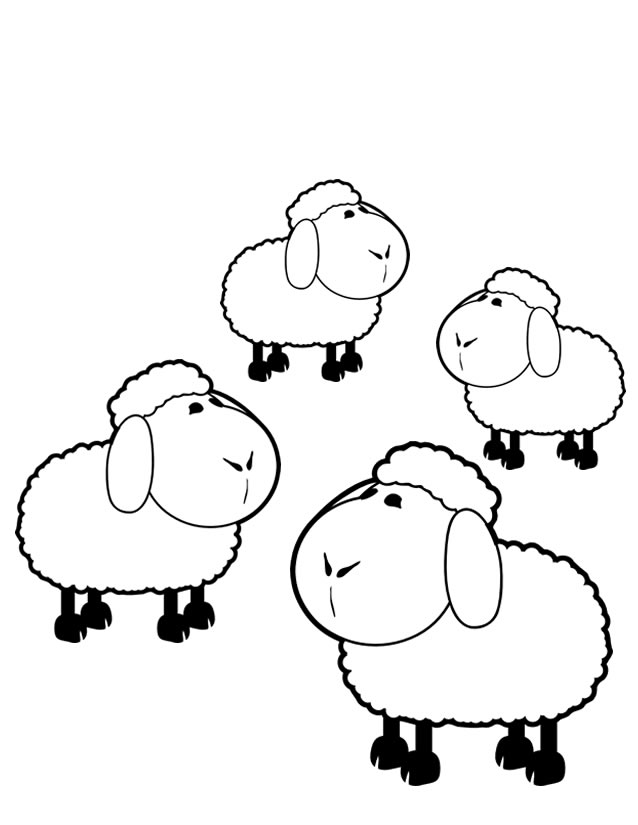 Malvorlage: Schaf (Tiere) #11444 - Kostenlose Malvorlagen zum Ausdrucken