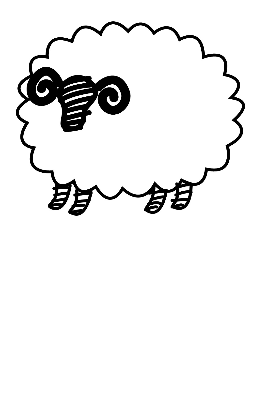 Malvorlage: Schaf (Tiere) #11515 - Kostenlose Malvorlagen zum Ausdrucken