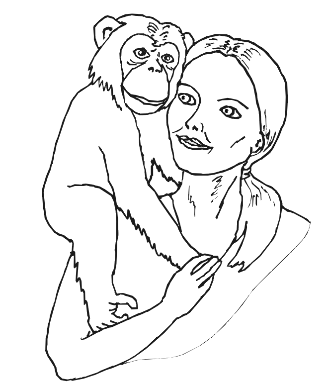 Malvorlage: Schimpanse (Tiere) #2797 - Kostenlose Malvorlagen zum Ausdrucken